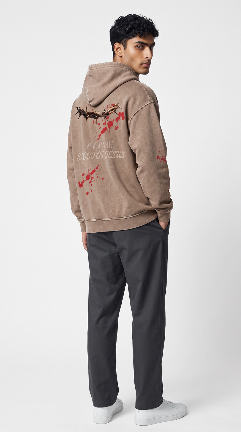 M Covered in the BLOOD OF JESUS hoodie