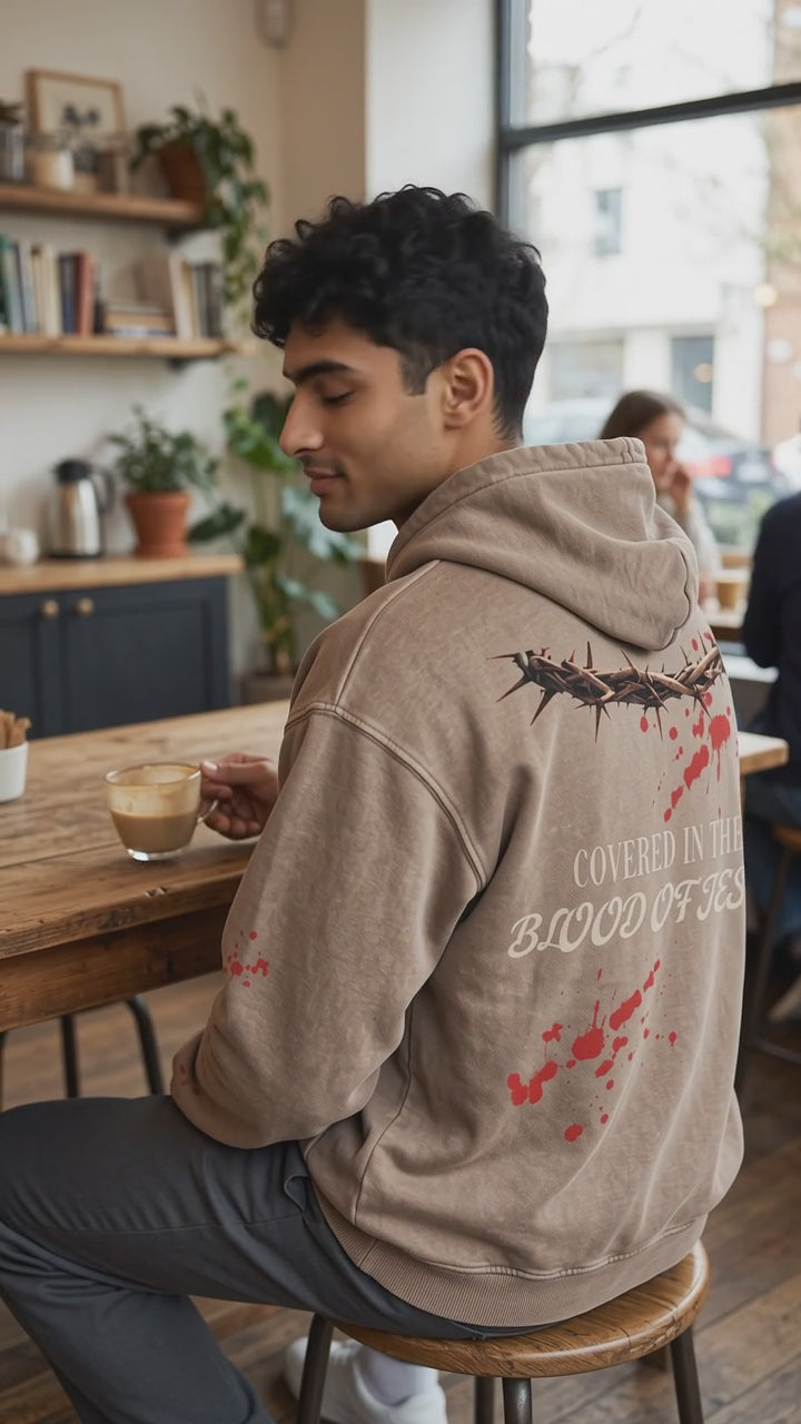 M Covered in the BLOOD OF JESUS hoodie